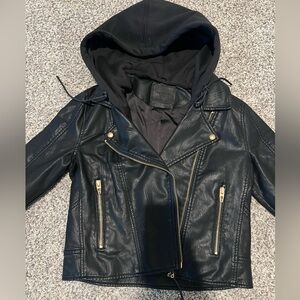 Blank NYC Black Jacket with gold Details